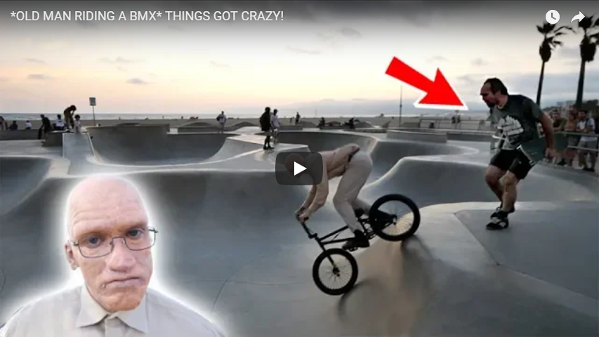 OLD MAN RIDING A BMX: RYAN TAYLOR GOES NUTS