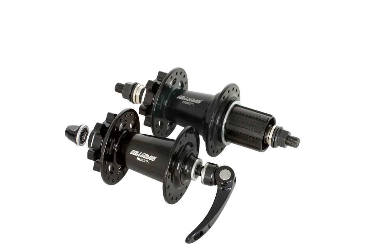 Collective Hub 2 peg-ready MTB hub set in black