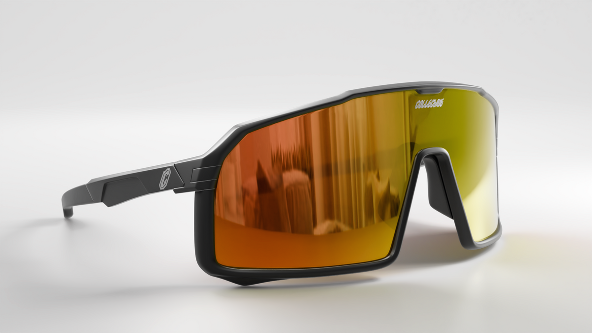 Collective Bikes Collective Epsilon Sunglasses - Black/Orange